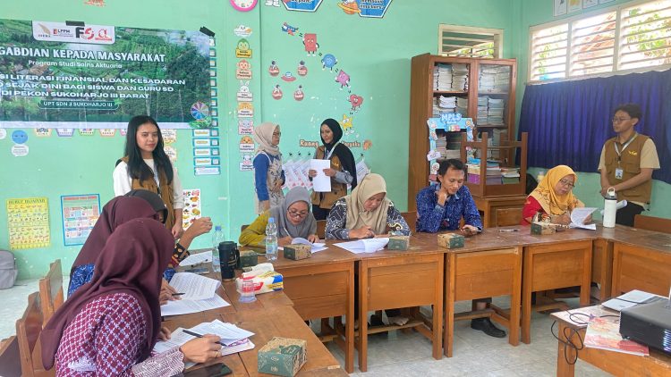 Guru UPT SD Negeri 3 Sukoharjo III Antusias Ikuti Pelatihan Soal HOTS dan Literasi Finansial dari Itera