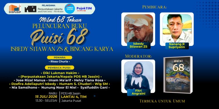 Milad ke-68 Isbedy Stiawan ZS Dirayakan di Jakarta, Dimeriahkan Pembacaan Puisi Sejumlah Sastrawan