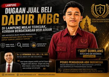 ABR Indonesia Desak Dugaan Jual Beli Dapur MBG di Lampung Diusut, Korban Mulai Melapor
