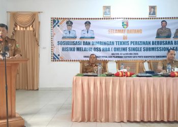 Pemkab Tanggamus Dorong Kemudahan Berusaha Lewat Sosialisasi OSS-RBA kepada Pelaku Usaha