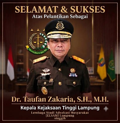 ELSAM Sambut Kepemimpinan Baru Kajati Lampung, Soroti Sejumlah Perkara Korupsi yang Belum Tuntas