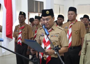 Saka Anti Narkoba Lampung Selatan Resmi Dikukuhkan, BNNK Perkuat Edukasi Generasi Muda