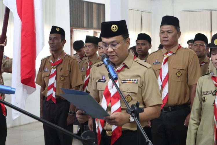 Saka Anti Narkoba Lampung Selatan Resmi Dikukuhkan, BNNK Perkuat Edukasi Generasi Muda