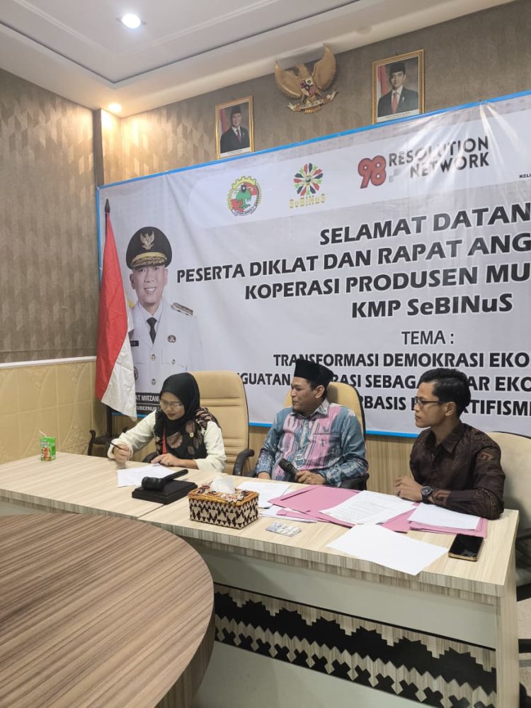 KMP SeBINus Bangun Kekuatan Ekonomi Rakyat, Rustam Nawawi Dipercaya Jadi Ketua Umum