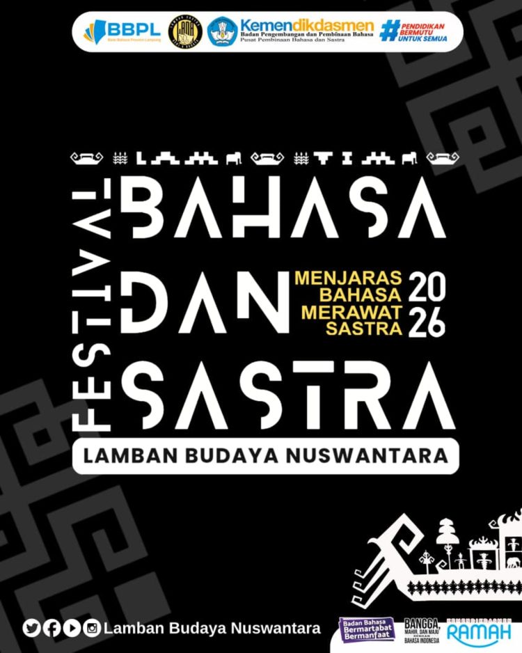 Lampung Timur Jadi Ruang Regenerasi Sastrawan Lewat Festival Bahasa dan Sastra 2026