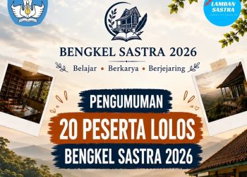 Kurator Pilih 20 Peserta Bengkel Sastra 2026, Regenerasi Sastrawan Lampung Jadi Sorotan