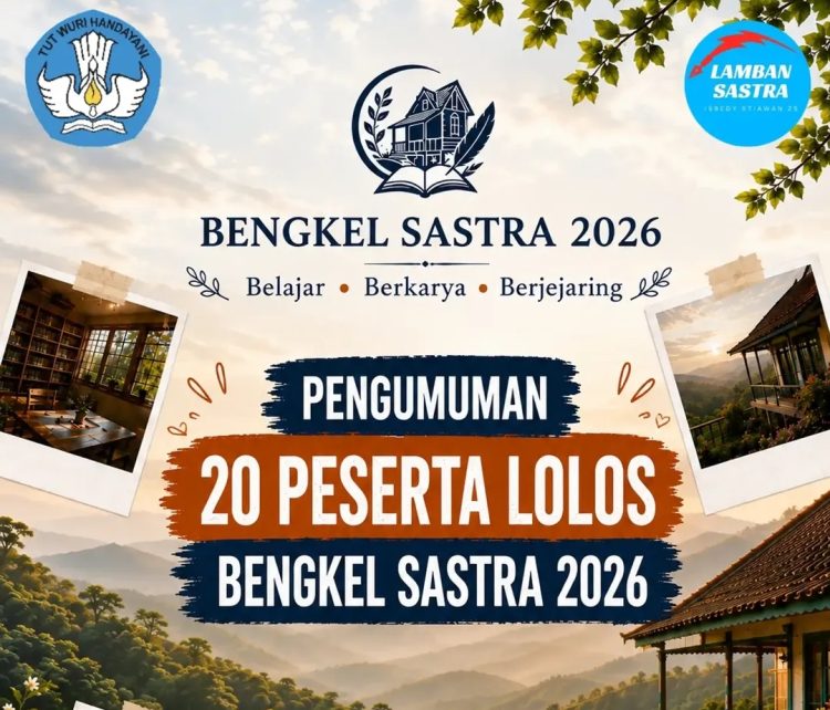 Kurator Pilih 20 Peserta Bengkel Sastra 2026, Regenerasi Sastrawan Lampung Jadi Sorotan