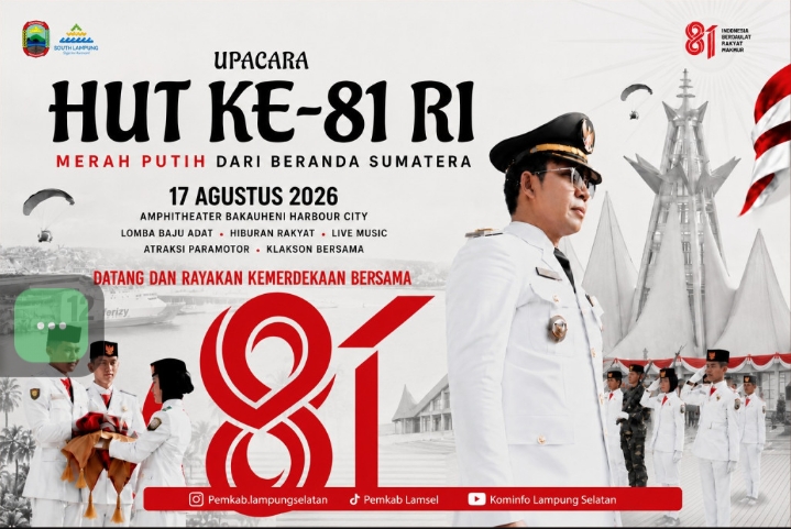 Rayakan Kemerdekaan di Bakauheni, Ada Lomba Busana Adat hingga Atraksi Paramotor