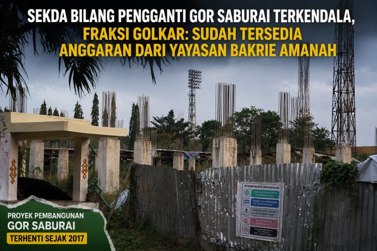 Pengganti GOR Saburai Tak Kunjung Tuntas, Fraksi Golkar: Anggaran dari Bakrie Amanah Sudah Tersedia