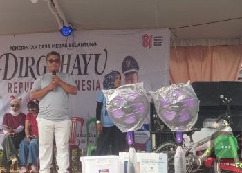 Camat Kalianda Buka Jalan Sehat Merak Belantung, Program Helau Ikut Digaungkan