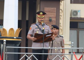 Hari Juang Polri di Pringsewu, Polisi Diminta Siap Hadapi Kejahatan Siber dan Hoaks