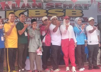 Jalan Sehat HUT RI ke-81 KBSB Kalianda Disambut Antusias Ribuan Warga