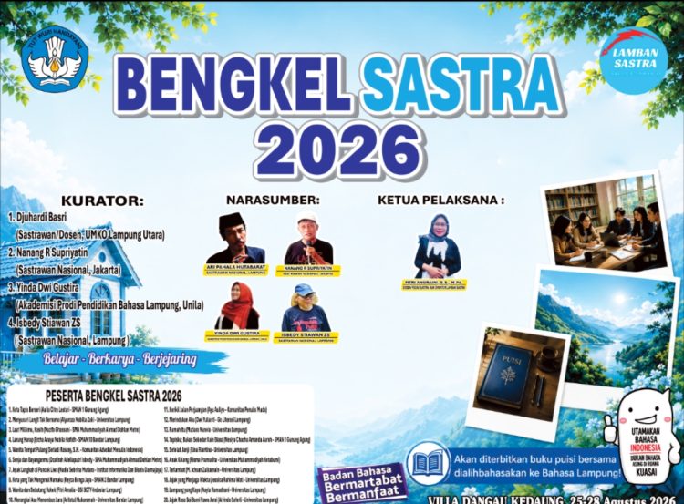 Bengkel Sastra Digelar di Villa Dangau Kedaung, Puluhan Karya dan Ide Sastra Siap Diasah