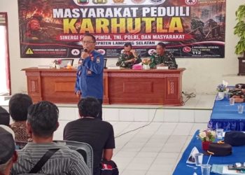 Musim Kemarau Makin Kering, Warga Rajabasa Diberi Warning soal Bahaya Karhutla