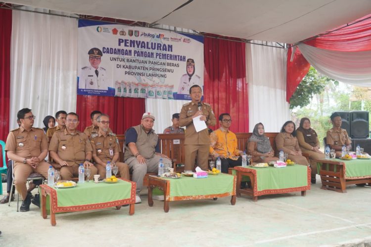 1.651 Ton Beras Disalurkan ke Pringsewu, Ini Jumlah Warga yang Bakal Menerima
