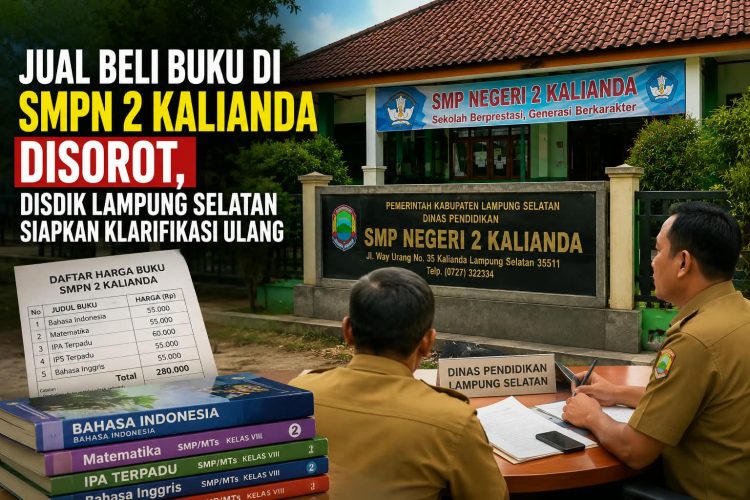 Sekda Minta Klarifikasi Mendalam, Disdik Lamsel Bakal Periksa Lagi Polemik Buku SMPN 2 Kalianda