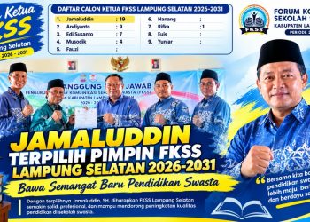 Jamaluddin Unggul 19 Suara, Gantikan Andiyanto Pimpin FKSS Lampung Selatan