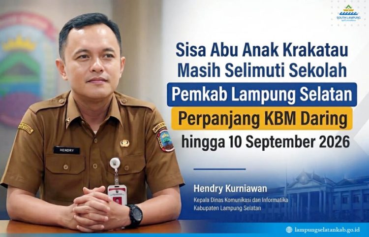 Abu Vulkanik Masih Ditemukan di Sekolah, Siswa Lampung Selatan Belajar dari Rumah