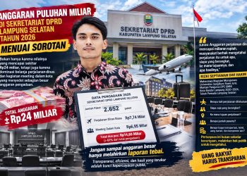 Anggaran Sekretariat DPRD Lampung Selatan Capai Rp24 Miliar, Dominasi Belanja Dinas Dipertanyakan