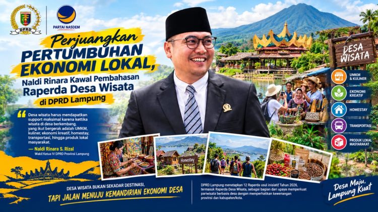 Perjuangkan Desa Wisata, DPRD Lampung Dorong Potensi Lokal Jadi Kekuatan Ekonomi Warga