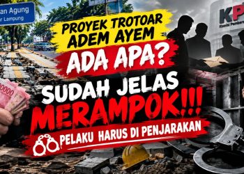 Trotoar Rp21,7 Miliar Ambruk, Ormas Desak Aparat Usut Dugaan Pelanggaran