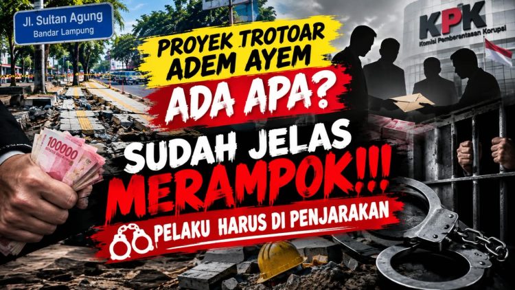Trotoar Rp21,7 Miliar Ambruk, Ormas Desak Aparat Usut Dugaan Pelanggaran
