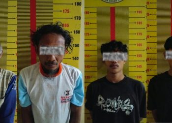 Penggerebekan di Pringsewu Utara, Polisi Temukan Sabu dan Amankan 4 Pria