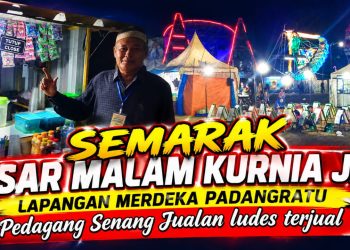 Pasar Malam Padang Ratu Jadi Magnet Warga, Pedagang Rasakan Dampak Ekonomi