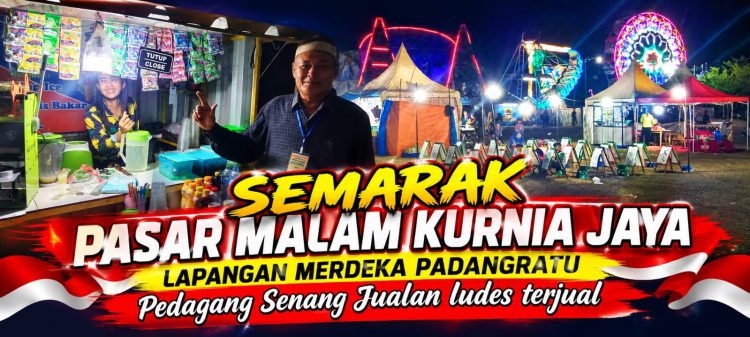 Pasar Malam Padang Ratu Jadi Magnet Warga, Pedagang Rasakan Dampak Ekonomi