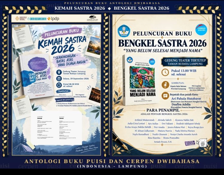 40 Penulis Muda Tuangkan Karya, Dua Buku Dwibahasa Indonesia-Lampung Segera Terbit