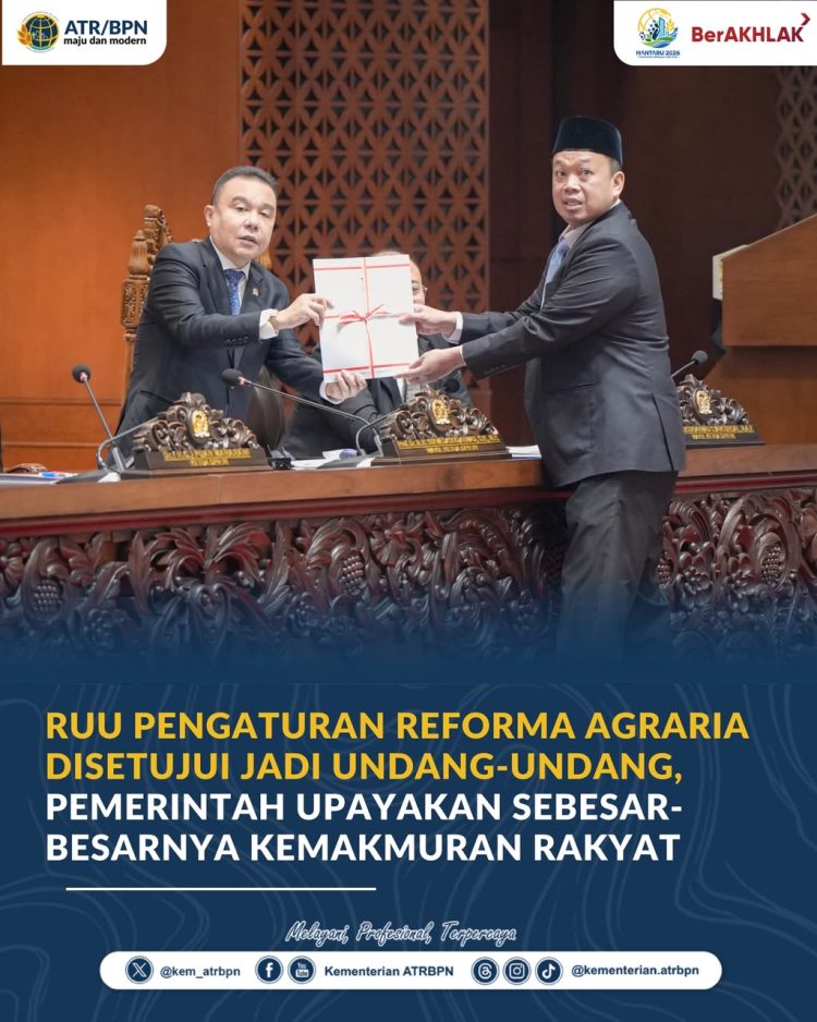 RUU Reforma Agraria Jadi UU, Pemerintah Bidik Penyelesaian Konflik Agraria