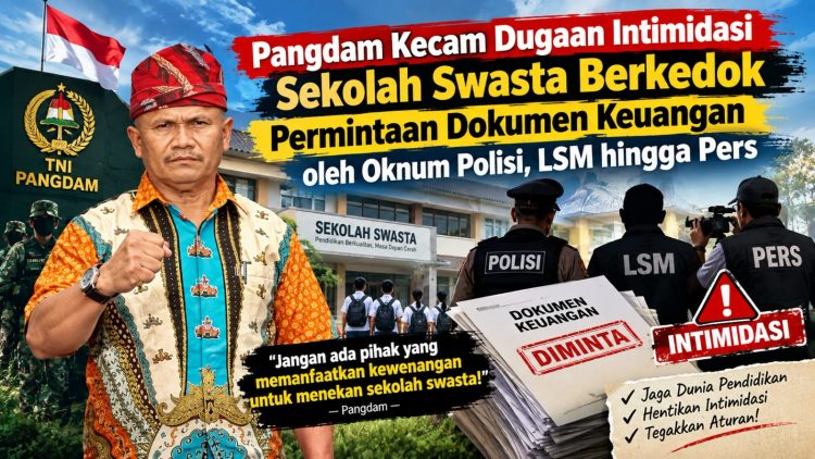 Permintaan Rencana Keuangan Sekolah Dipersoalkan, Pangdam Minta Dasar Kewenangan Diperjelas