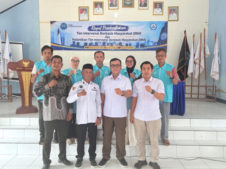 Libatkan Masyarakat, BNNK Lampung Selatan Bentuk Tim IBM di Titiwangi