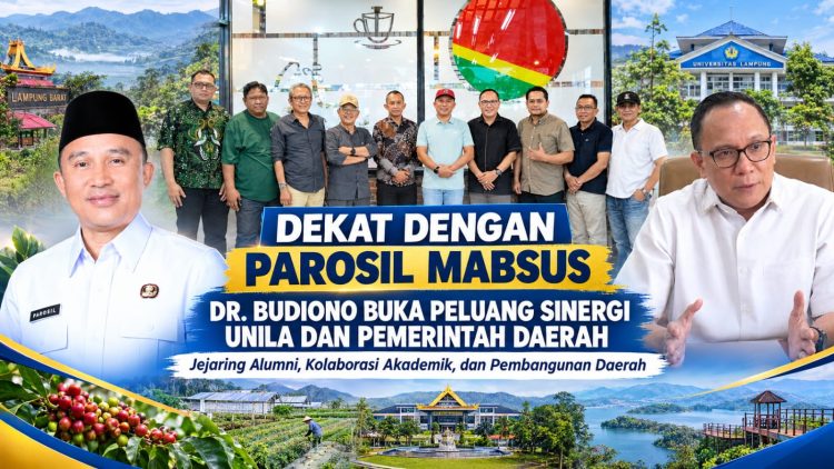 Bertemu Parosil Mabsus, Dr. Budiono Dorong Peluang Kolaborasi Unila dan Lampung Barat