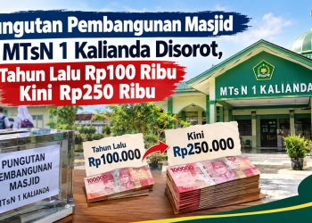 Pembangunan Masjid MTsN 1 Kalianda Disorot, Wali Siswa Disebut Diminta Rp250 Ribu