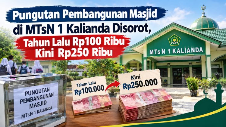 Pembangunan Masjid MTsN 1 Kalianda Disorot, Wali Siswa Disebut Diminta Rp250 Ribu