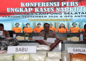 Dari Bakauheni hingga Natar, Polres Lamsel Bongkar Jaringan Narkotika September 2026