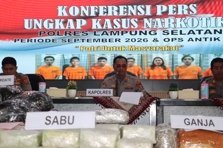 Dari Bakauheni hingga Natar, Polres Lamsel Bongkar Jaringan Narkotika September 2026