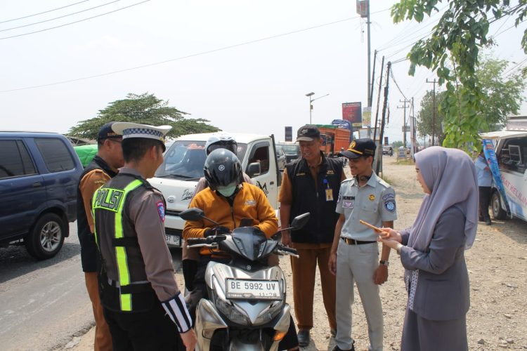Pemeriksaan Kendaraan di Pringsewu, Pengendara Menunggak Pajak Diimbau Segera Membayar