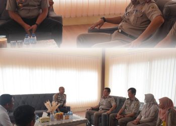 Silaturahmi ke Polres, Kepala Kantor Pertanahan Pringsewu Dorong Kerja Sama Antar-Instansi