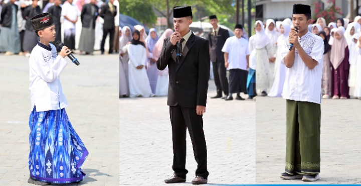 Bupati Lampung Selatan Beri Hadiah Umrah untuk Tiga Santri yang Berani Tampil di Upacara